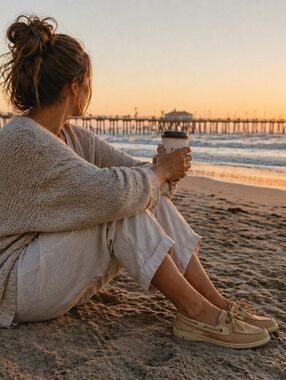 Sperry Top-Sider Women's Leather Boat Shoes - Tan, Size 10